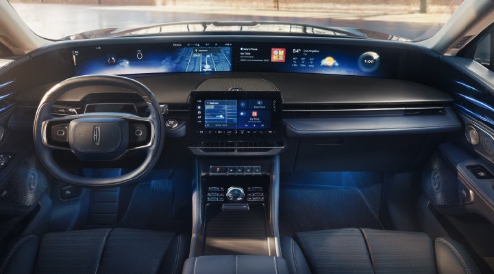 A large panoramic display is shown on the dashboard of a 2026 Lincoln Nautilus® SUV | Crest Lincoln in Sterling Heights MI