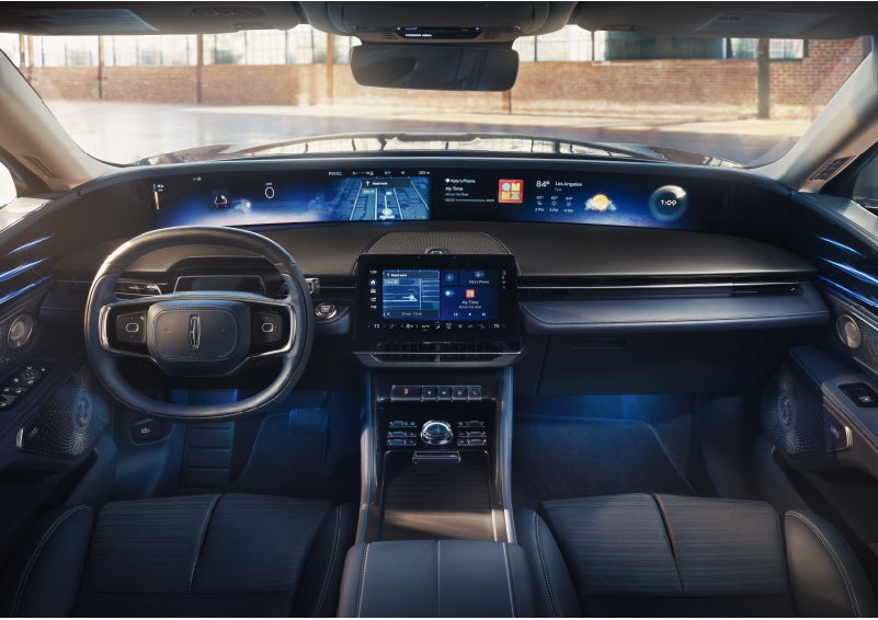 The panoramic display is shown in a 2026 Lincoln Nautilus® SUV. | Crest Lincoln in Sterling Heights MI