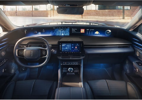 The panoramic display is shown in a 2026 Lincoln Nautilus® SUV. | Crest Lincoln in Sterling Heights MI