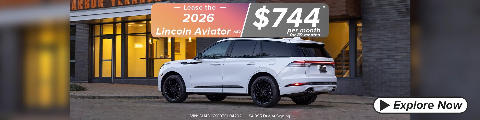 2026 Lincoln Aviator Lease